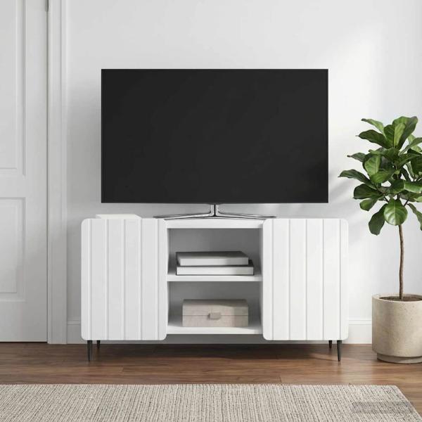 ARDEBO.de - TV-Schränk Weiß 102 x 34,5 x 52 cm Holzwerkstoff