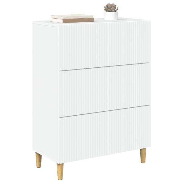 Schubladenschrank Weiß 66 x 34,5 x 90 cm Holzwerkstoff