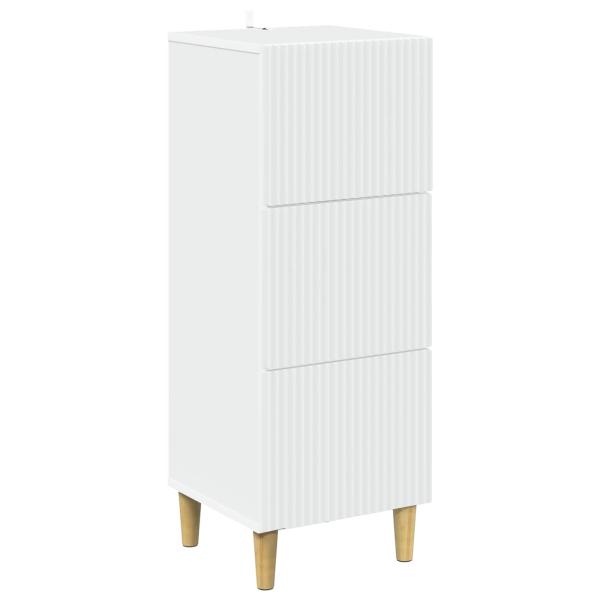 Schubladenschrank Weiß 33 x 34,5 x 90 cm Holzwerkstoff