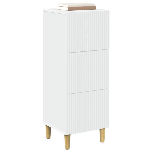 Schubladenschrank Weiß 33 x 34,5 x 90 cm Holzwerkstoff