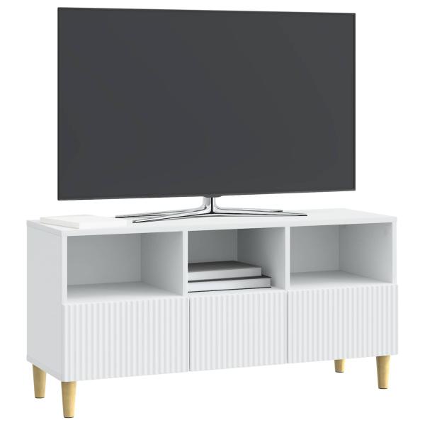 TV-Schränk mit Schubladen Weiß 102 x 34,5 x 50 cm Holzwerkstoff