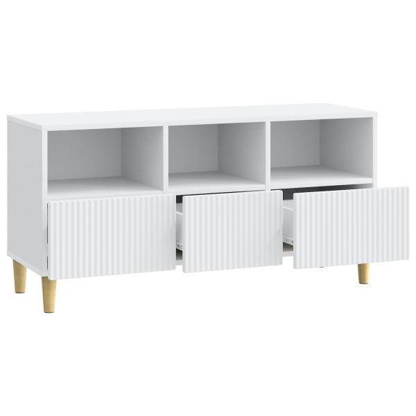 TV-Schränk mit Schubladen Weiß 102 x 34,5 x 50 cm Holzwerkstoff