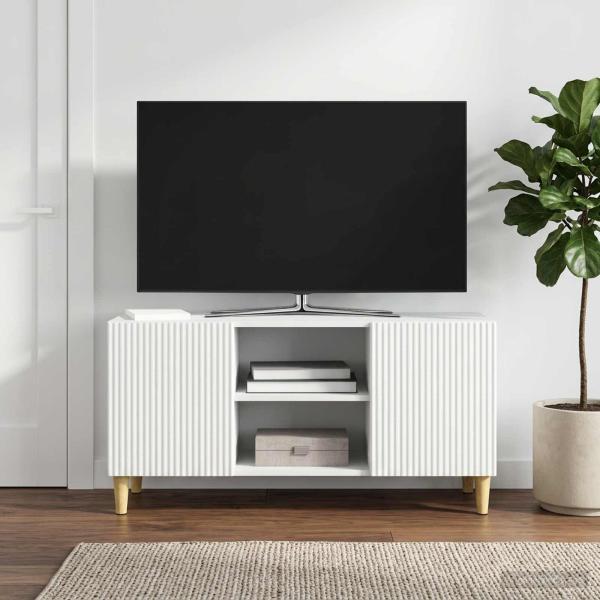 TV-Schränk Weiß 102 x 34,5 x 50 cm Holzwerkstoff