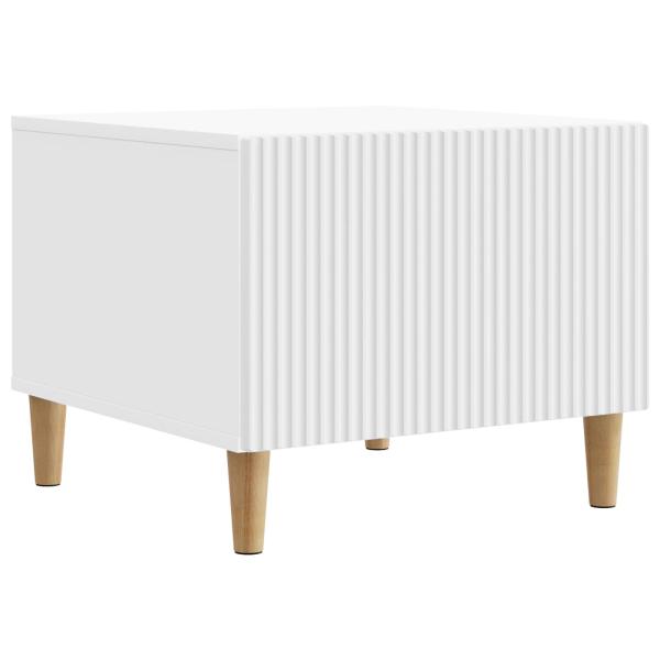 Couchtisch mit Schubladen Weiß 49 x 50 x 40 cm Holzwerkstoff
