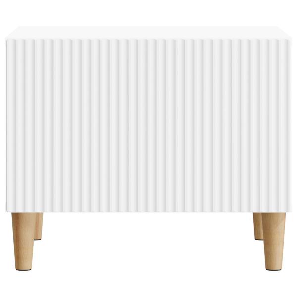 Couchtisch mit Schubladen Weiß 49 x 50 x 40 cm Holzwerkstoff