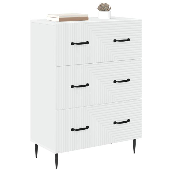 Schubladenschrank Weiß 66 x 34,5 x 89,5 cm Holzwerkstoff