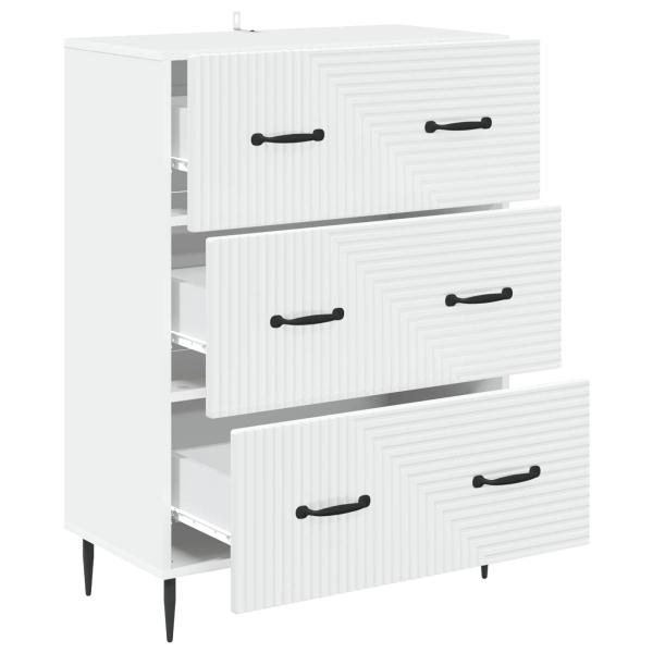 Schubladenschrank Weiß 66 x 34,5 x 89,5 cm Holzwerkstoff