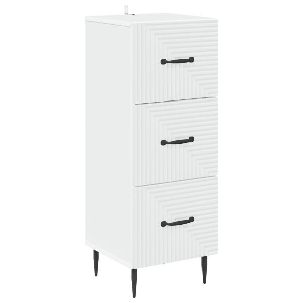 Schubladenschrank Weiß 33 x 34,5 x 89,5 cm Holzwerkstoff