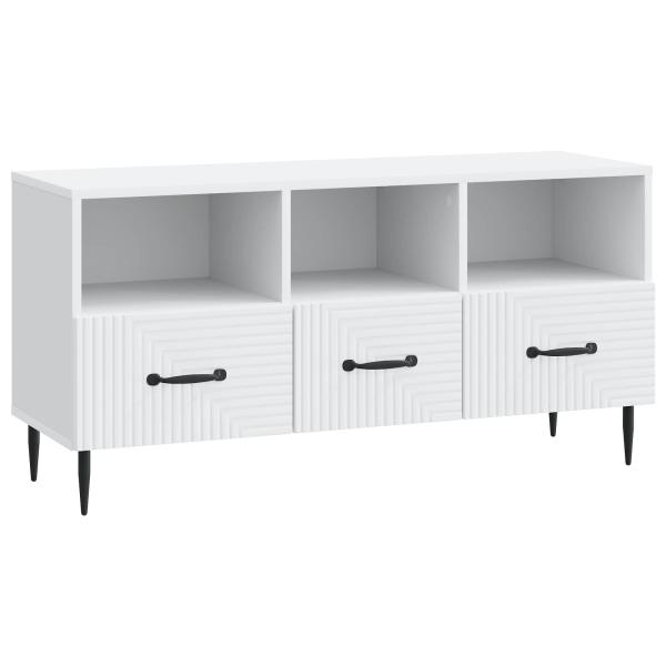 TV-Schränk mit Schubladen Weiß 102 x 34,5 x 50 cm Holzwerkstoff