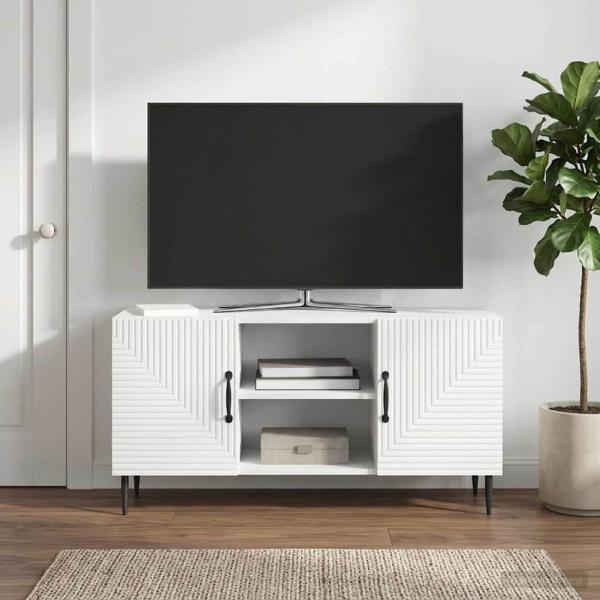 TV-Schränk Weiß 102 x 34,5 x 50 cm Holzwerkstoff