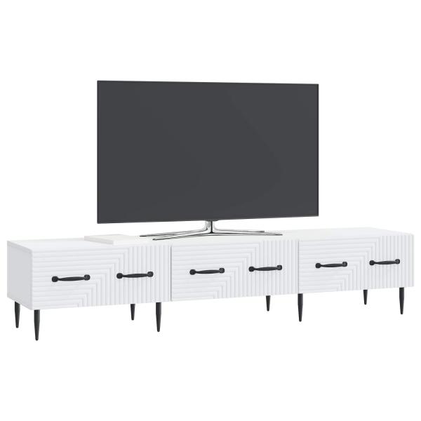 TV-Schränk mit Schubladen Weiß 147 x 34,5 x 30 cm Holzwerkstoff