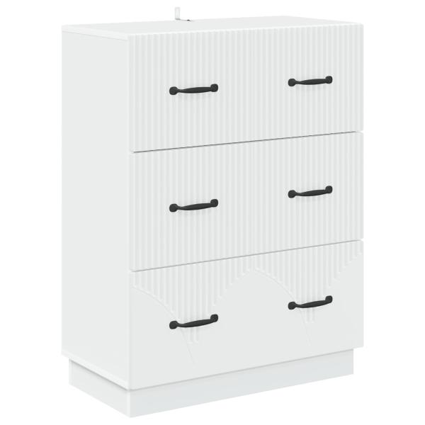 Schubladenschrank Weiß 66 x 34,5 x 87 cm Holzwerkstoff