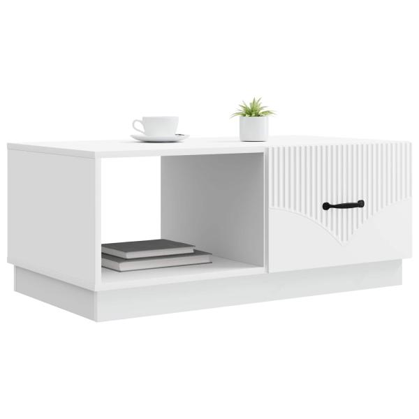 Couchtisch Weiß 90 x 50 x 37 cm Holzwerkstoff
