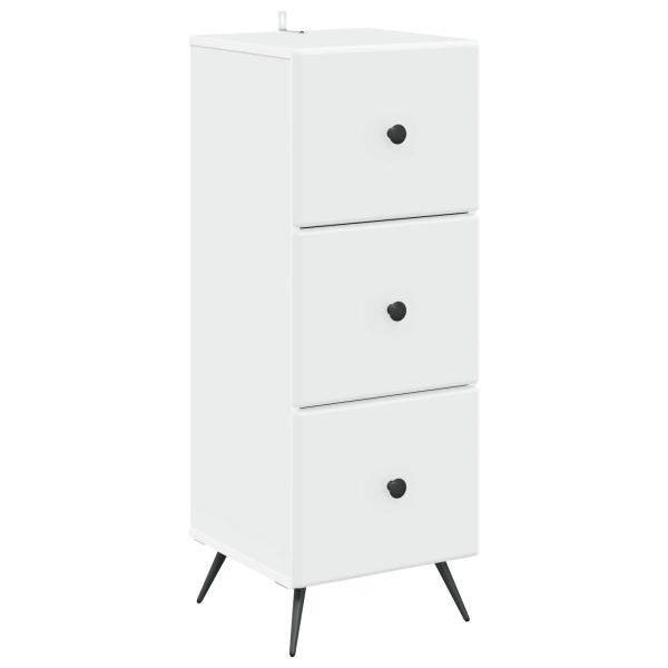 Schubladenschrank Weiß 33 x 34,5 x 90 cm Holzwerkstoff