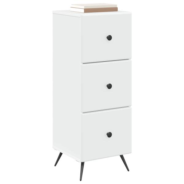 Schubladenschrank Weiß 33 x 34,5 x 90 cm Holzwerkstoff