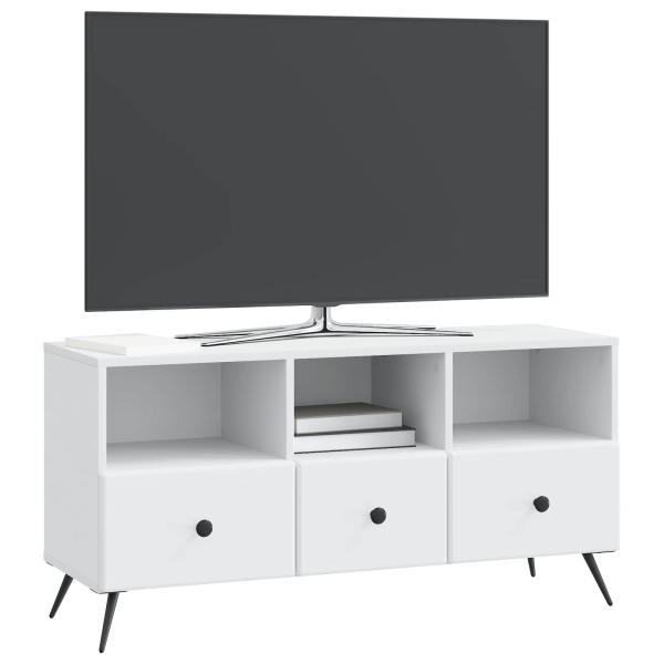 TV-Schränk mit Schubladen Weiß 102 x 34,5 x 50 cm Holzwerkstoff