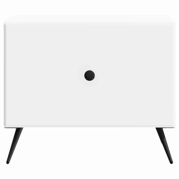 Couchtisch mit Schubladen Wei? 49 x 50 x 40 cm Holzwerkstoff