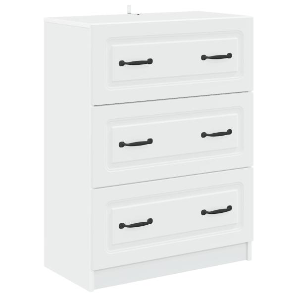 Schubladenschrank Weiß 66 x 34,5 x 87 cm Holzwerkstoff
