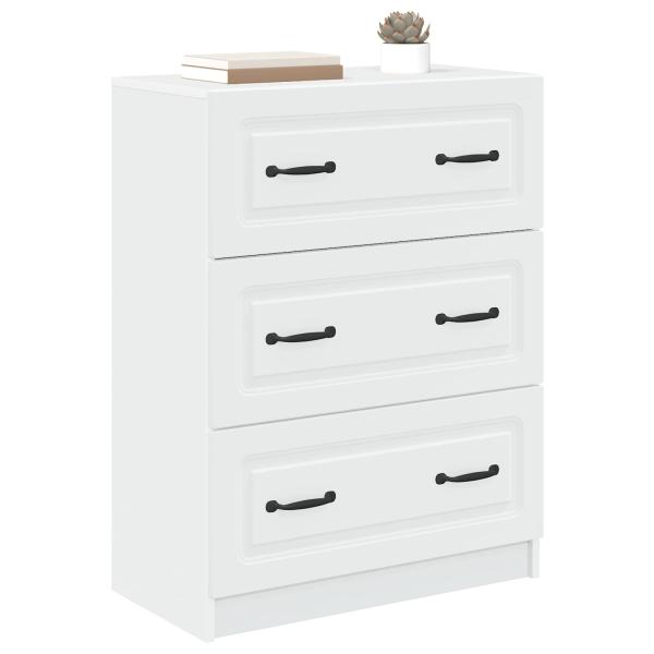 Schubladenschrank Weiß 66 x 34,5 x 87 cm Holzwerkstoff