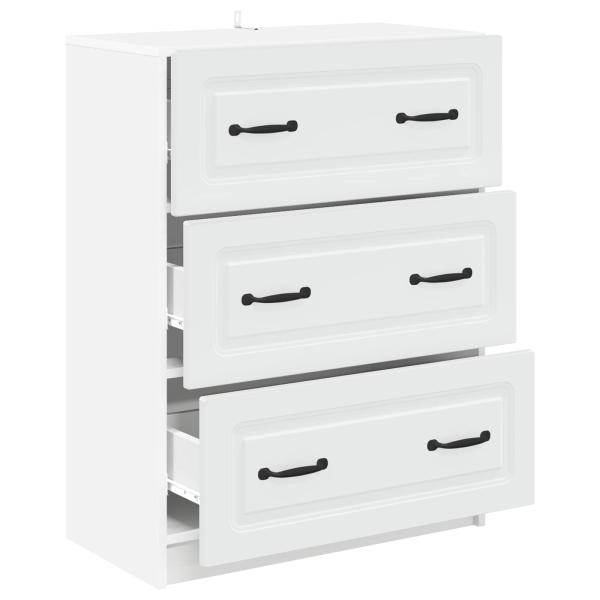 Schubladenschrank Weiß 66 x 34,5 x 87 cm Holzwerkstoff
