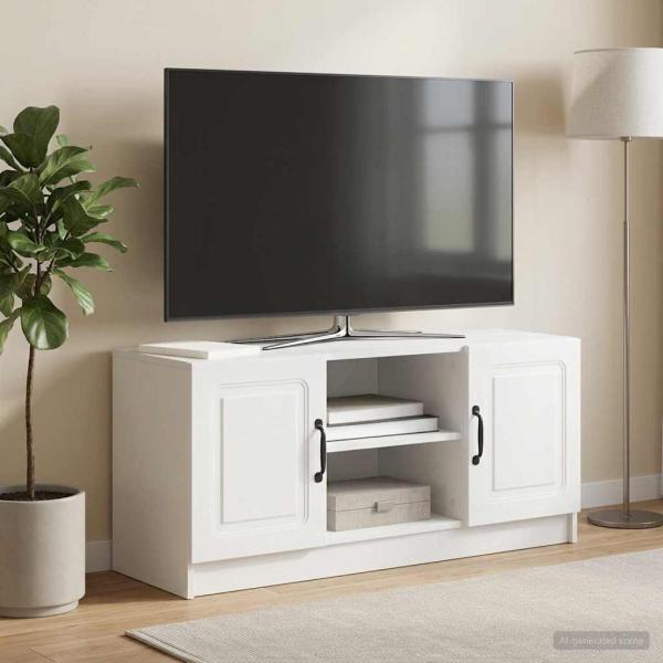 ARDEBO.de - TV-Schränk Weiß 102 x 34,5 x 47 cm Holzwerkstoff