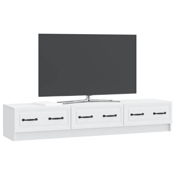 TV-Schränk mit Schubladen Weiß 147 x 34,5 x 27 cm Holzwerkstoff