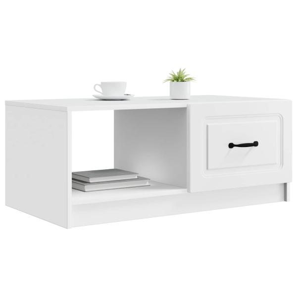 Couchtisch Weiß 90 x 50 x 37 cm Holzwerkstoff