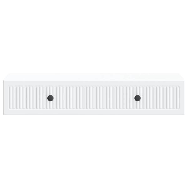 Wandmontierter Beistelltisch Weiß 87,5 x 34,5 x 17 cm