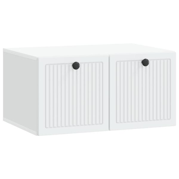 Wandmontierter TV-Schrank Weiß 59,5 x 41 x 30 cm Holzwerkstoff