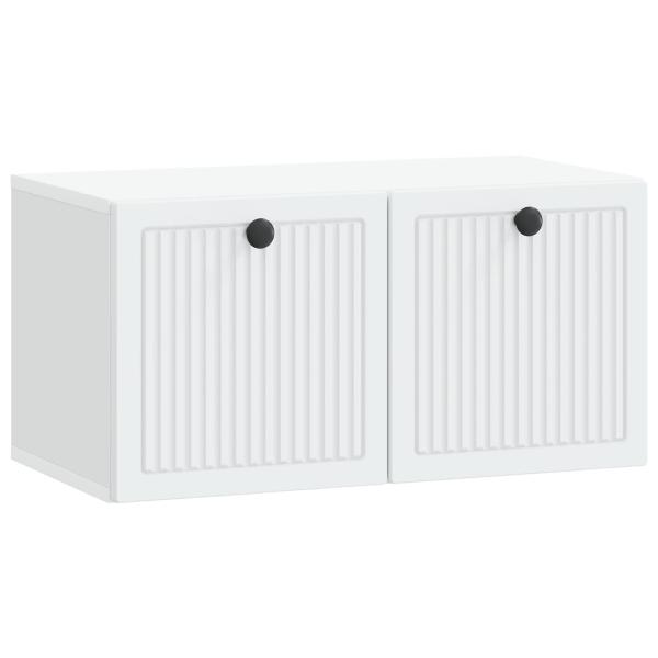 Wandmontierter TV-Schrank Weiß 59,5 x 31 x 30 cm Holzwerkstoff