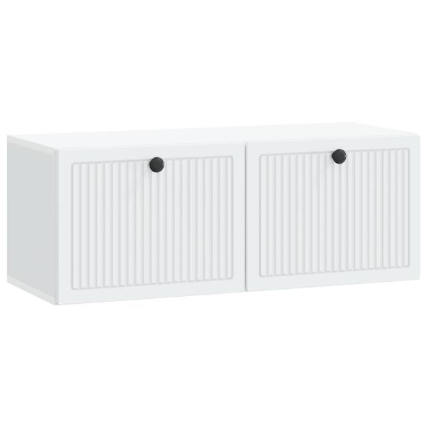 Wandmontierter TV-Schrank Weiß 78,5 x 31 x 30 cm Holzwerkstoff