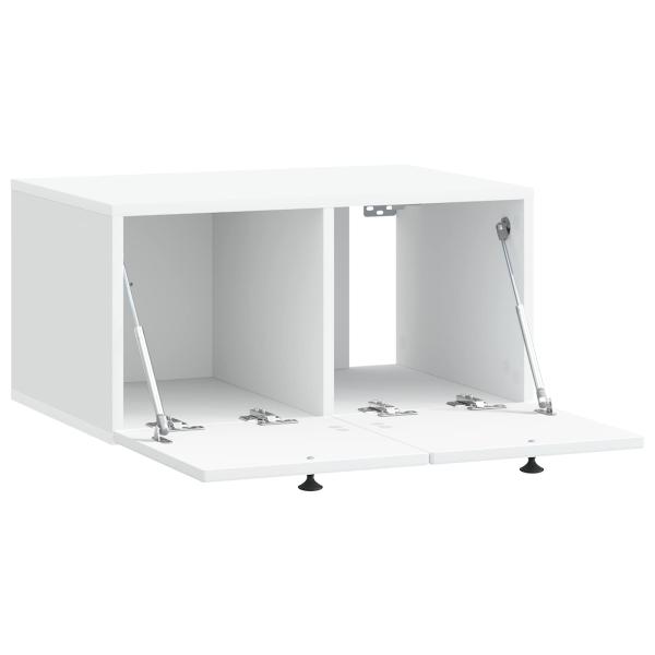 Wandmontierter TV-Schrank Weiß 59,5 x 41 x 30 cm Holzwerkstoff
