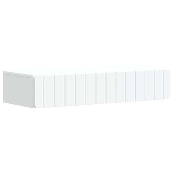Wandmontierter Beistelltisch Weiß 87,5 x 34,5 x 17 cm