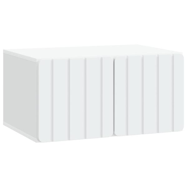 Wandmontierter TV-Schrank 59,5 x 41 x 30 cm Weiß Holzwerkstoff