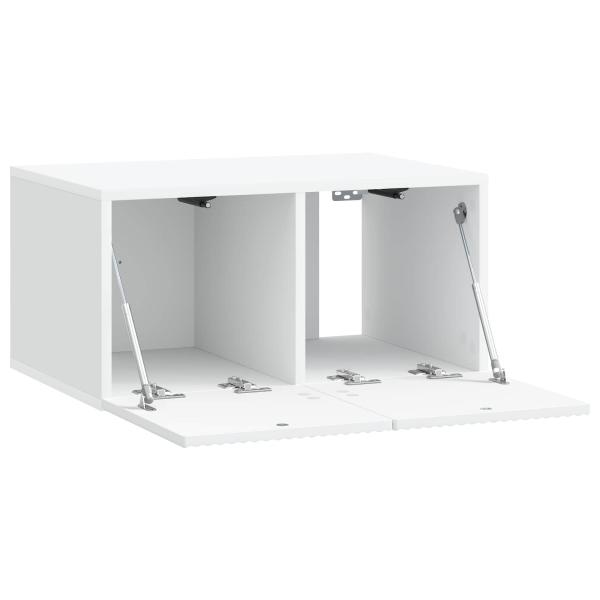 Wandmontierter TV-Schrank Weiß 59,5 x 41 x 30 cm Holzwerkstoff