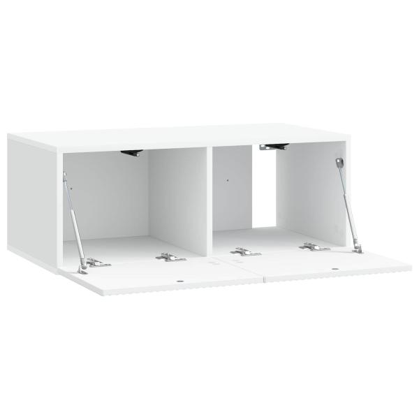 Wandmontierter TV-Schrank Weiß 78,5 x 41 x 30 cm Holzwerkstoff