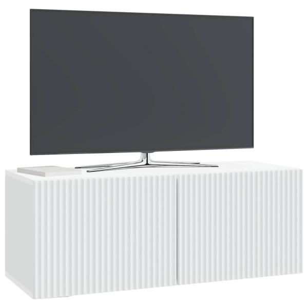 Wandmontierter TV-Schrank Weiß 78,5 x 31 x 30 cm Holzwerkstoff