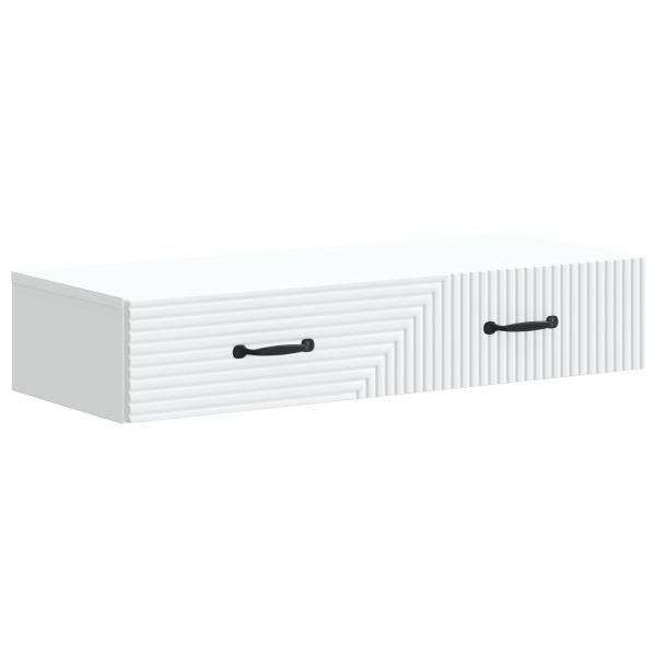 Wandmontierter Beistelltisch Wei? 87,5 x 34,5 x 17 cm
