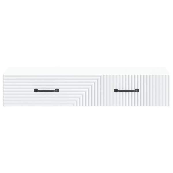 Wandmontierter Beistelltisch Wei? 87,5 x 34,5 x 17 cm