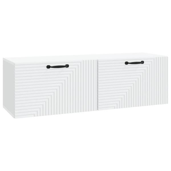 Wandmontierter TV-Schrank Weiß 98 x 31 x 30 cm Holzwerkstoff