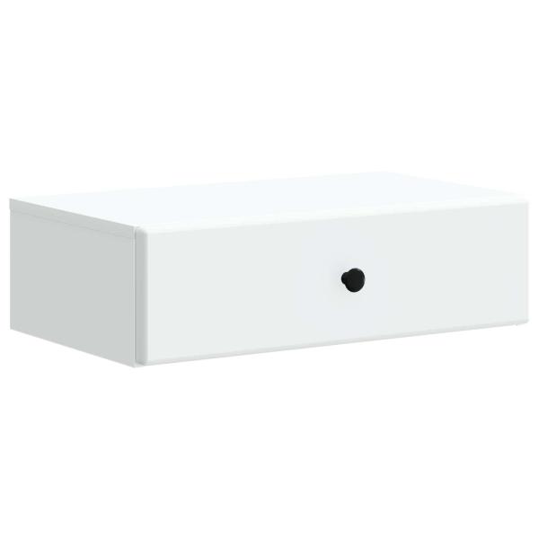Wandmontierter Beistelltisch Weiß 59 x 34,5 x 17 cm