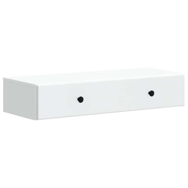 Wandmontierter Beistelltisch Weiß 87,5 x 34,5 x 17 cm