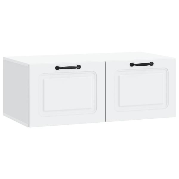 Wandmontierter TV-Schrank Weiß 78,5 x 41 x 30 cm Holzwerkstoff