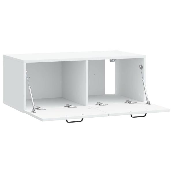 Wandmontierter TV-Schrank Weiß 78,5 x 41 x 30 cm Holzwerkstoff