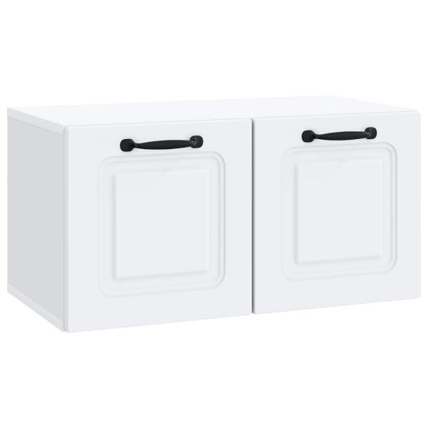 Wandmontierter TV-Schrank Weiß 59,5 x 31 x 30 cm Holzwerkstoff