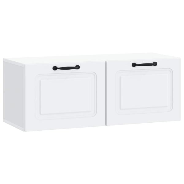 Wandmontierter TV-Schrank Weiß 78,5 x 31 x 30 cm Holzwerkstoff