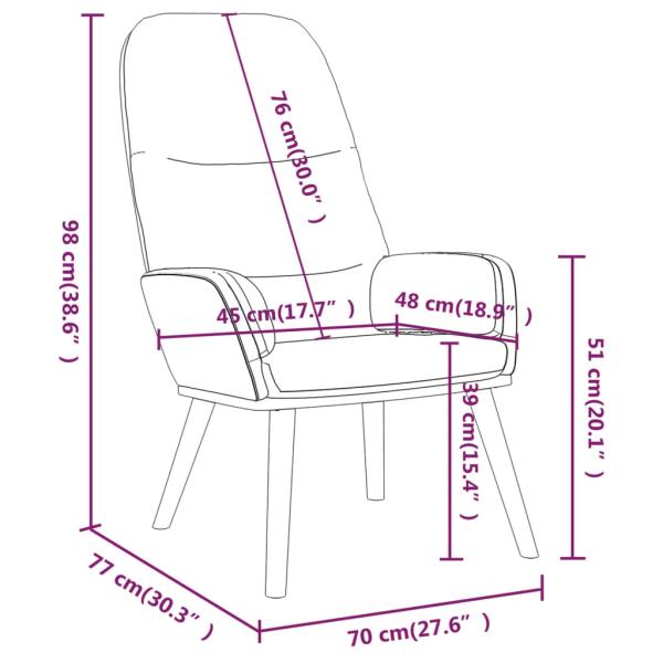 Relaxsessel mit Hocker Dunkelgrau Stoff