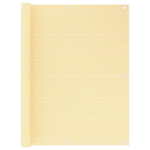 ARDEBO.de - Balkon-Sichtschutz Beige 120x300 cm HDPE