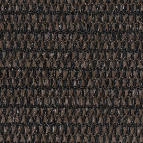 Balkon-Sichtschutz Braun 120x600 cm HDPE