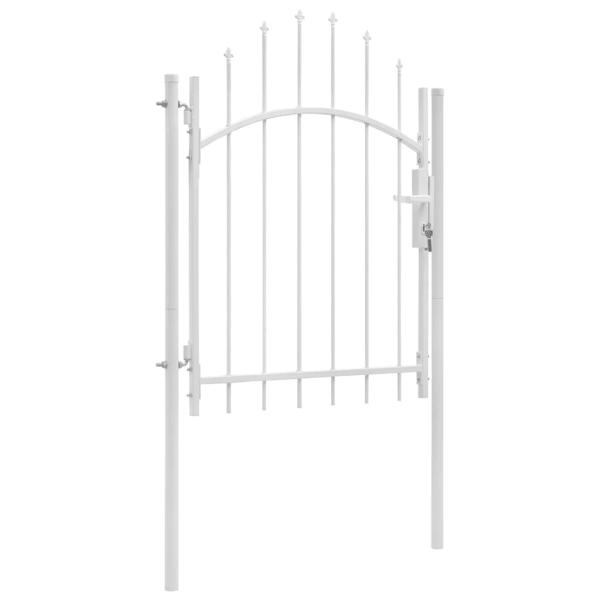 ARDEBO.de - Gartentor Woerden Stahl 1x1,5 m Weiß